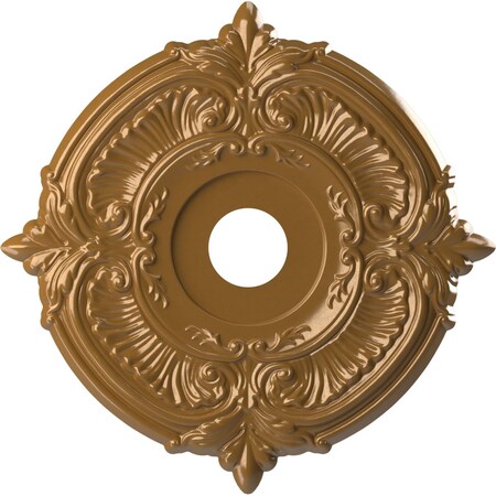 Attica PVC Medallion (Canopies up to 6 3/4"), 19"OD x 3 1/2"ID x 1"P, Metallic Vintage Gold